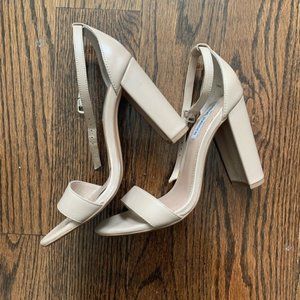Steve Madden Carrson Blush Nude Leather Heels